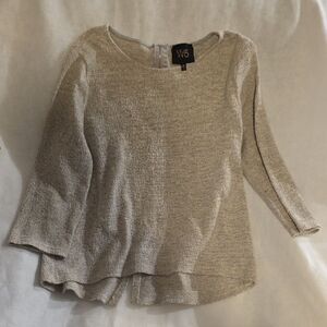 W5 Cream Textured Sweater